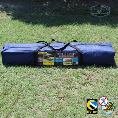 Image showing  10 ft. x 10 ft. Steel Slant Leg Top Pop-Up Tent, White