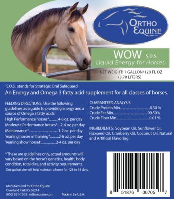 Image showing  Wow Oil Energy and Omega-3 Horse Supplement