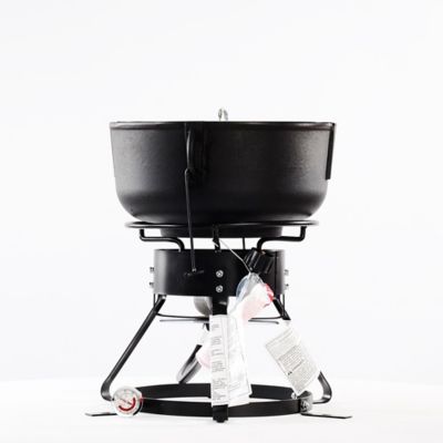 Image showing  4 gal. Cast-Iron Pot and Bolt-Together Outdoor Cooker Package, 1204