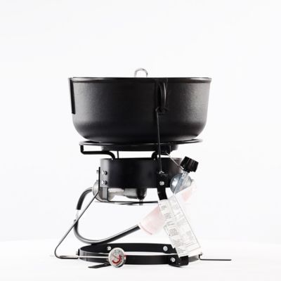 Image showing  4 gal. Cast-Iron Pot and Bolt-Together Outdoor Cooker Package, 1204