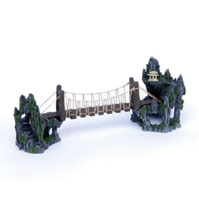 Penn-Plax Toll Bridge Aquarium Ornament, 20 in. x 5 in. x 8 in.