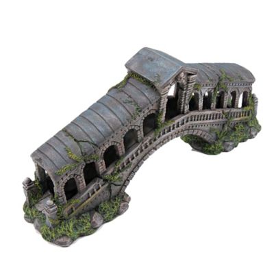 Penn-Plax Rialto Bridge Aquarium Decoration, 18 in.