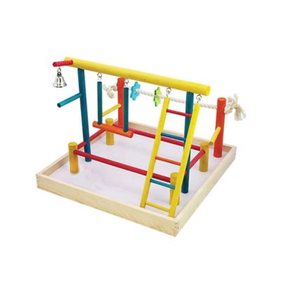 Penn-Plax Wood Bird Play Pen, 18.5 in. x 15 in. x 12 in.