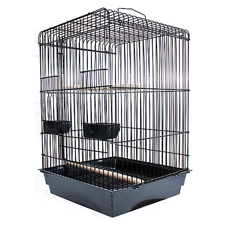 Penn-Plax Square Top Bird Cage Starter Kit, Large