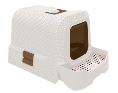 enclosed litter tray