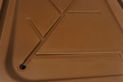 Image showing 7 th Dog Palace Premium Insulated Outdoor Plastic Dog House, Tan/Brown