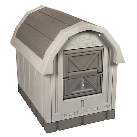 Dog Palace Premium Insulated Dog House, Taupe Grey