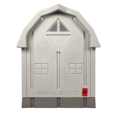 Image showing  Premium Insulated Outdoor Plastic Dog House with Fleece Bed