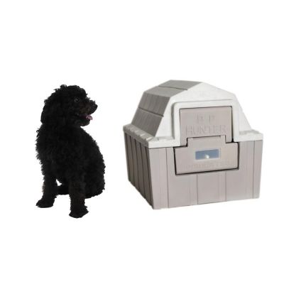 Image showing 6 th Dog Palace DP Hunter Premium Insulated Outdoor Plastic Dog House with Heating Pad