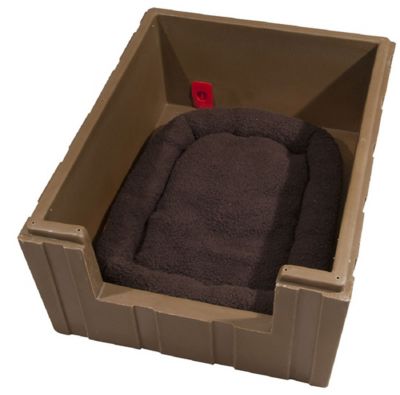Image showing 8 th Dog Palace DP Hunter Premium Insulated Outdoor Plastic Dog House with Fleece Bed