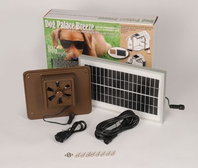 Dog Palace Dog House Solar Exhaust Fan