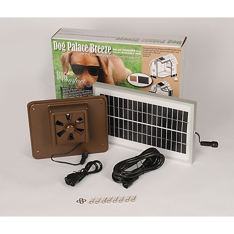 Dog Palace Dog House Solar Exhaust Fan