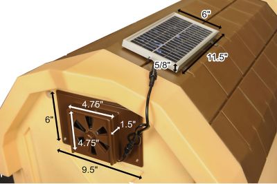 Image showing  Dog House Solar Exhaust Fan