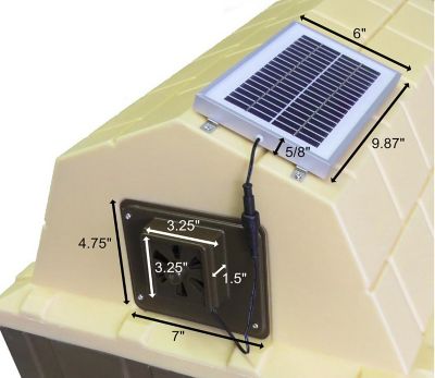 Image showing  Dog House Solar Exhaust Fan