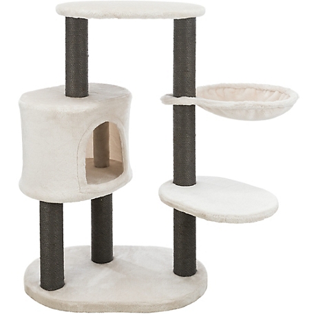 TRIXIE Moriles Cat Tower with Scratching Posts, Condo, Hammock, Padded Platform