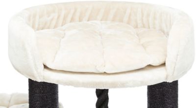 Image showing  55.5 in XXL Bovina Designer Cat Tree, Cream/Black