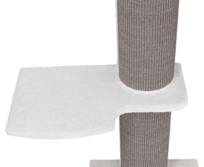 Image showing  63 in. Acadia Cat Tower with Wall Support, Oversized Scratching Post, 3 Platforms and Removable Bed