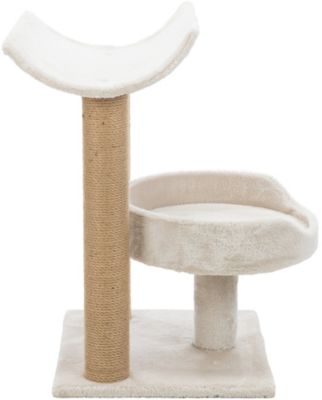 Image showing  25 in. Isaba Scratching Post Cat Tree with 2 Platforms, Light Gray