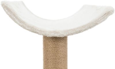 Image showing  25 in. Isaba Scratching Post Cat Tree with 2 Platforms, Light Gray
