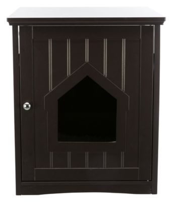 TRIXIE Pet Products Furniture Style Litter Box Enclosure with Shelf, Brown