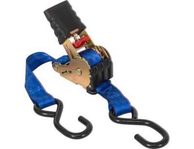 Image showing  1 in. x 6 ft. Spring Retractable Ratchet Tie Down for Standard Duty - 2 pk., 5483220