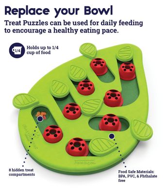 Image showing  Buggin Out Puzzle and Play 14 Treat Compartment Interactive Cat Toy
