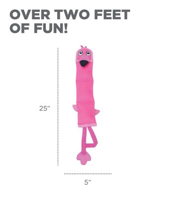 Image showing  Fire Biterz Pink Flamingo Dog Toy