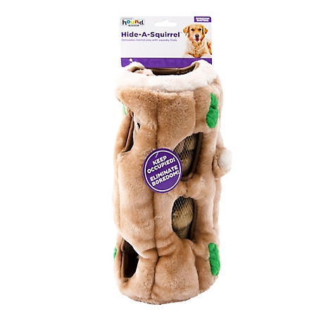 OUTWARD HOUND Hide A Squirrel Puzzle Plush Dog Toy, Small
