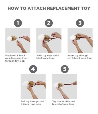 Image showing  Tail Teaser Wand Interactive Dog Toy