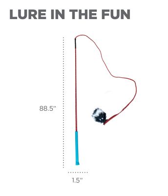 Image showing  Tail Teaser Wand Interactive Dog Toy