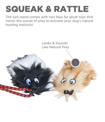 Image showing 6 th Outward Hound Tail Teaser Wand Interactive Dog Toy