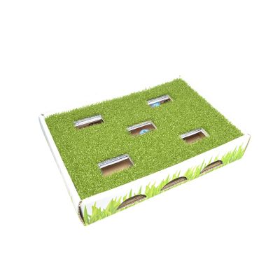 Petstages Grass Patch Hunting Box Jingle Balls Interactive Cat Toy