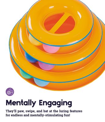 Image showing  3-Level Tower of Tracks Interactive Cat Toy