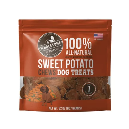 Wholesome Pride Sweet Potato Dog Chews 32 oz. Dog Soft & Chewy Treats