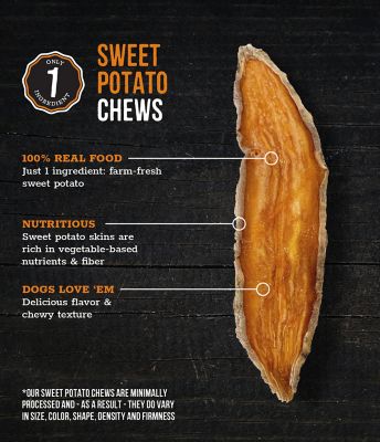 Image showing  Sweet Potato Chews Dog Treats, 32 oz.