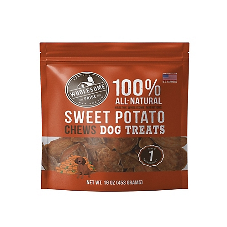 Wholesome Pride Sweet Potato Dog Chew Treats, 16 oz.