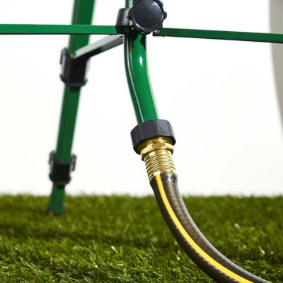Image showing  6,359 sq. ft. 90 ft. Brass Impact Sprinkler on Adjustable Tripod, 3/4 in.