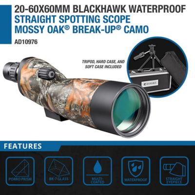 Image showing  20-60x 60mm Blackhawk Spotting Scope, Mossy Oak Break-Up Camo
