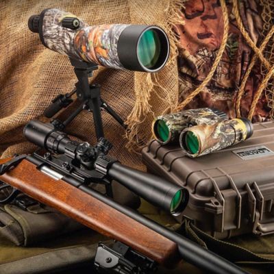 Image showing  20-60x 60mm Blackhawk Spotting Scope, Mossy Oak Break-Up Camo