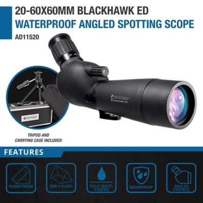 Image showing  20-60x 60mm Blackhawk ED Angled Spotting Scope