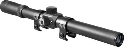 Barska 4x 15mm Rim Fire Rifle Scope with Rings and 30/30 Reticle