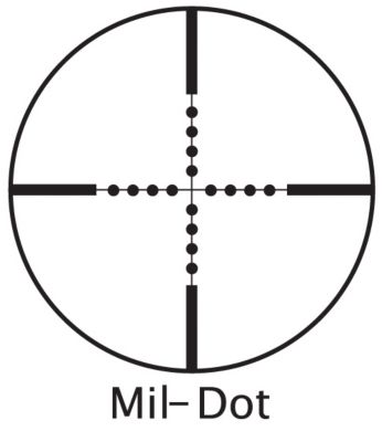 Image showing  4x 32mm AO Airgun Reverse Recoil Rifle Scope with Mil-Dot Reticle