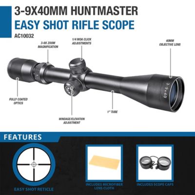 Image showing  3-9x40mm Huntmaster Easy Shot Rifle Scope