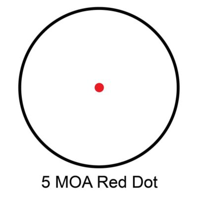 Image showing  1x 50mm Red Dot Rifle Scope with 5 MOA Illuminated Red Dot Reticle