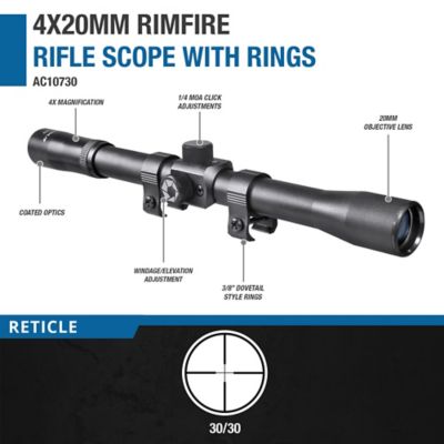 Image showing  4x20mm Rimfire Scope