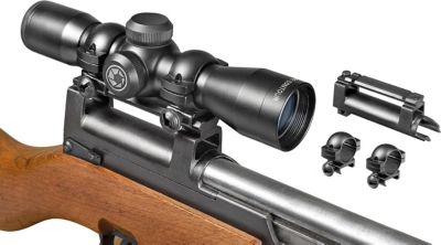 Barska 4x 32mm Contour SKS Rifle Scope with Base and Rings