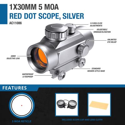 Image showing  1x 30mm Red Dot Rifle Scope