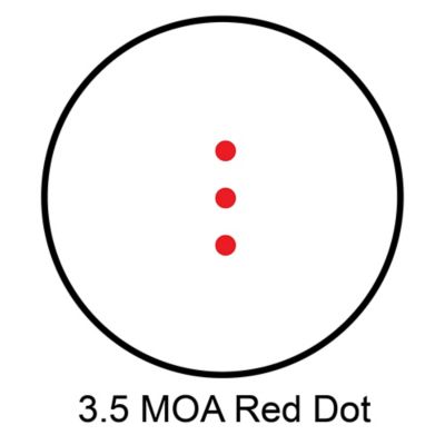 Image showing  1x 30mm Red Dot Scope with 3 Dot Crossbow Reticle, Black