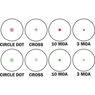 Image showing  1x Multi Red/Green Reticle IR Electro Sight Scope