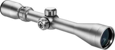 Barska 3x-9x 40mm Colorado Rifle Scope, Silver with Rings